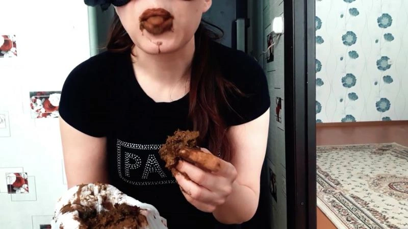 Eating shit out of white pantyhose (Scatshop) JessicaKaylina [FullHD/2021]