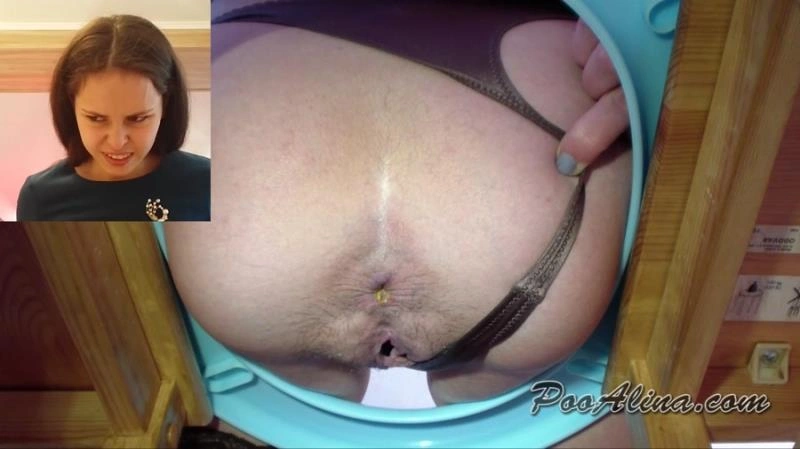 in stockings pooping in mouth toilet slave and spits Close-up Alina [HD/2021]