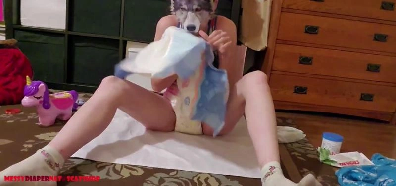 Playing in my messy diaper (Scatshop) MessyDiaperNat [FullHD/2021]