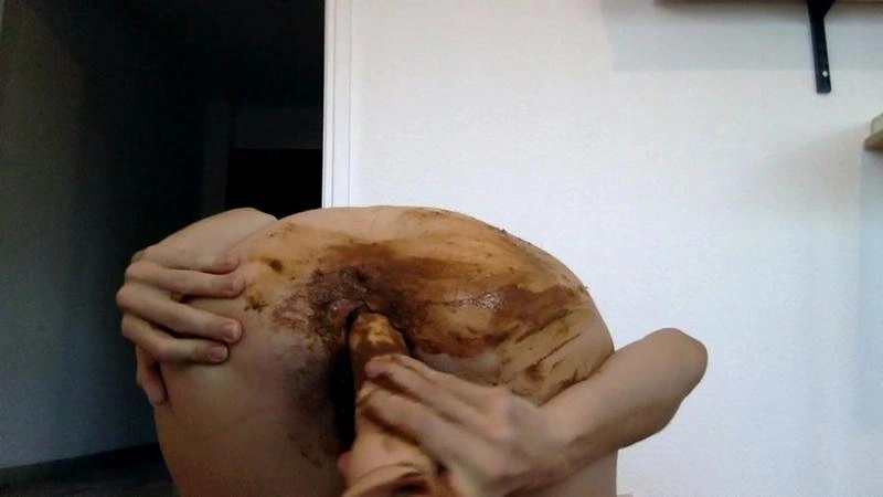 Dildo in dirty ass Puking [HD/2021]