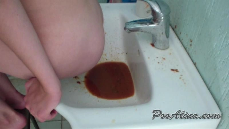 Pooping smearing sitting in shit and striptease Nastygirl [HD/2021]