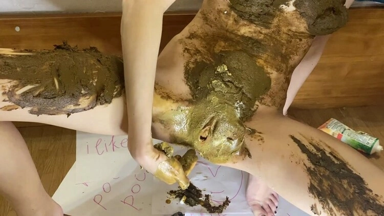 big pile of shit, dirty fisting, shit on face p00girl  [FullHD/2022]