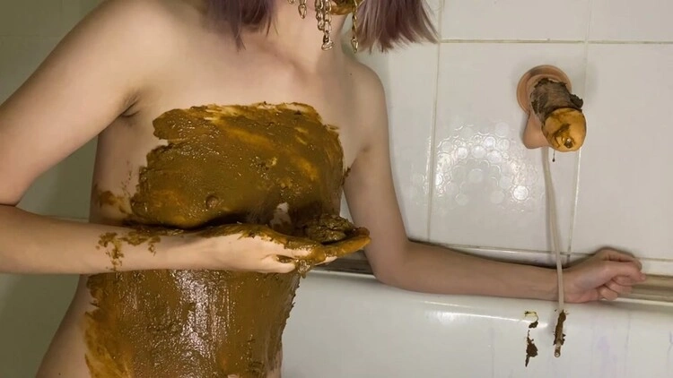 pooped on dildo stuck to wall and licked with stingray p00girl  [FullHD/2022]