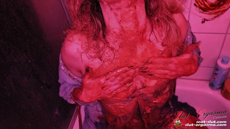 Scat Slut-Orgasma Celeste extreme scat shower SlutOrgasma [FullHD/2023]