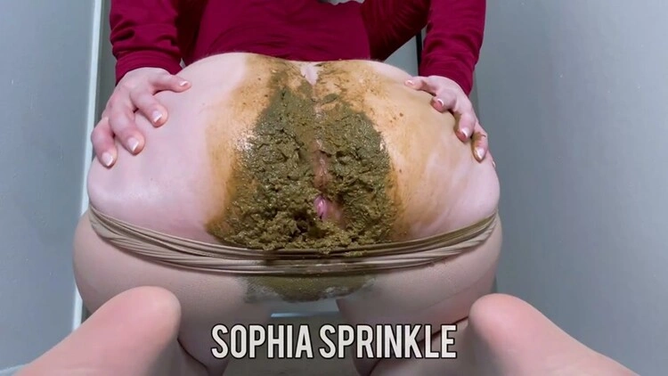 Pantyhose Poop and Smear in Red Dress Sophia Sprinkle [FullHD/2023]