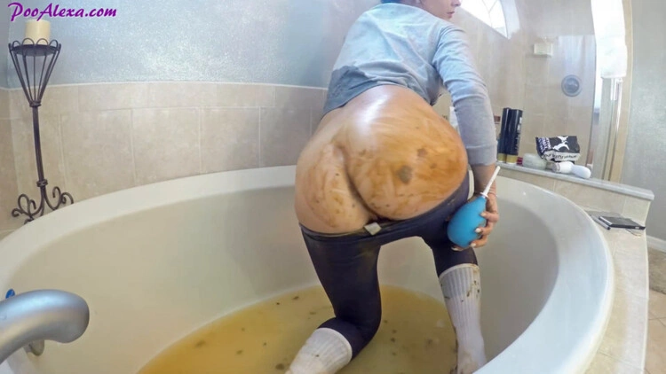 Poo Valentino-Messy Enema Bath Alexa, Jessica [FullHD/2024]