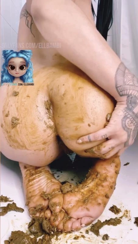 Smearing Over My Ass & Feet P1 Inked Bambi [SD/2025]