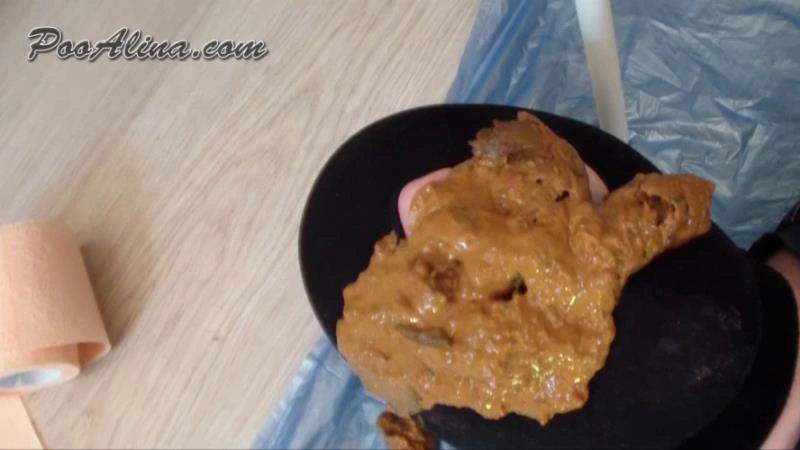 pooping in mouth toilet slave after vodka and vegetable stew with meat Alina [HD/2026]