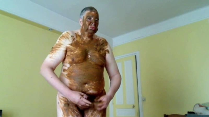Elderly Gay Scat Play – Full Body Smearing and Orgasm P1 [SD/2026]